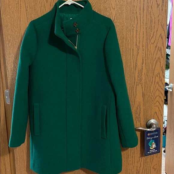 J. Crew Cocoon Wool Coat in Stadium Cloth - Picture 4 of 10